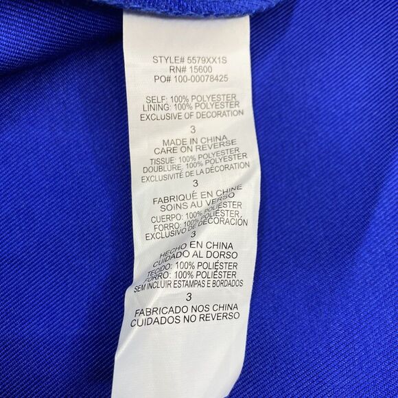 Sequin Hearts Women's Juniors Royal Blue Strappy-Back Gown Dress Size 3 - Picture 12 of 13